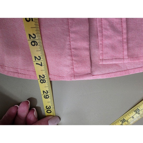 J Crew Men sz M Flex Oxford Button Down Shirt.  Coral Pink Cotton Long Sleeve - Picture 7 of 8